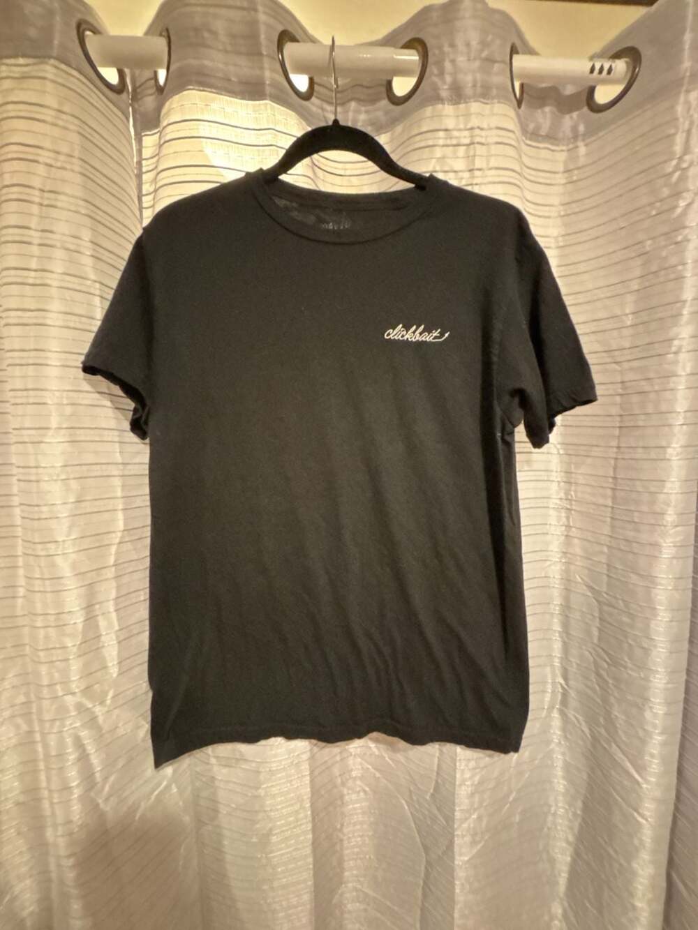 David Dobrik Fanjoy Clickbait Embroidered Black T-Shirt